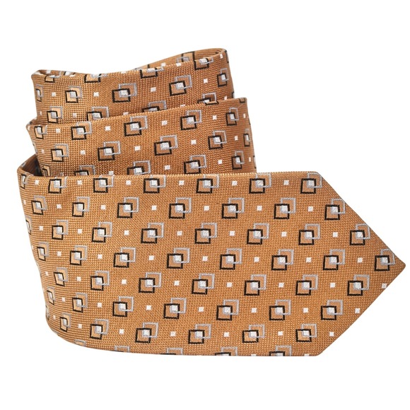 JOS.A. BANK Other - JOS.A. BANK Executive Collection Silk Designer Necktie  Brown Geometric Handmade